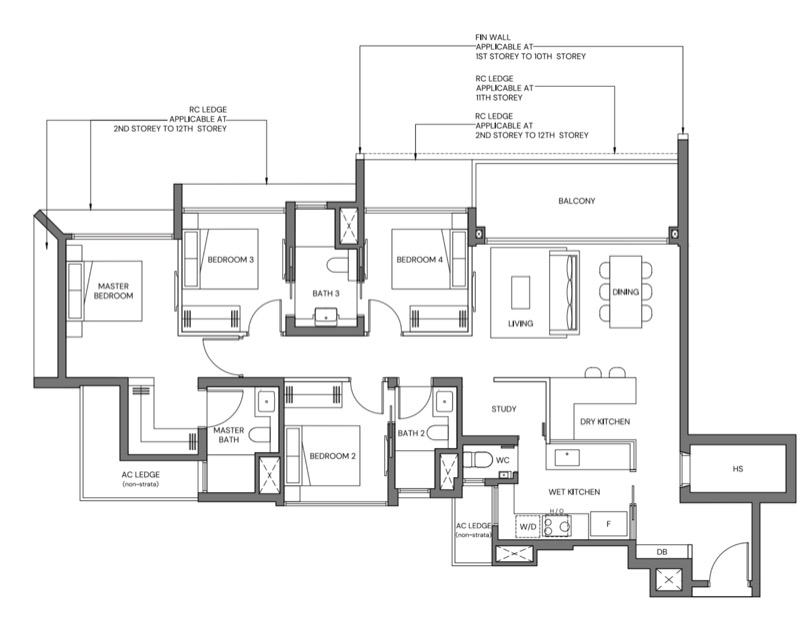 Canberra Crescent 4 Bedroom Premium Floor Plan